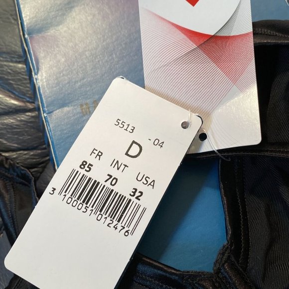 MAISON LEJABY PARIS 5513-04 NEW  SZ 32 D BLACK NUAGE PUR UNDERWIRED FULL CUP BRA - Picture 6 of 7